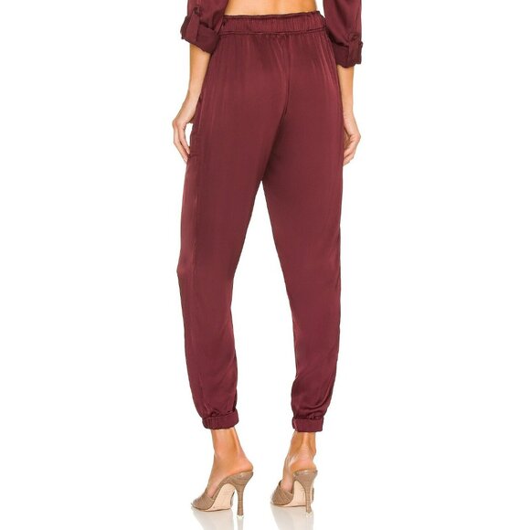 Young, Fabulous & Broke X REVOLVE Taylor Pant Jam Burgundy - Picture 3 of 4